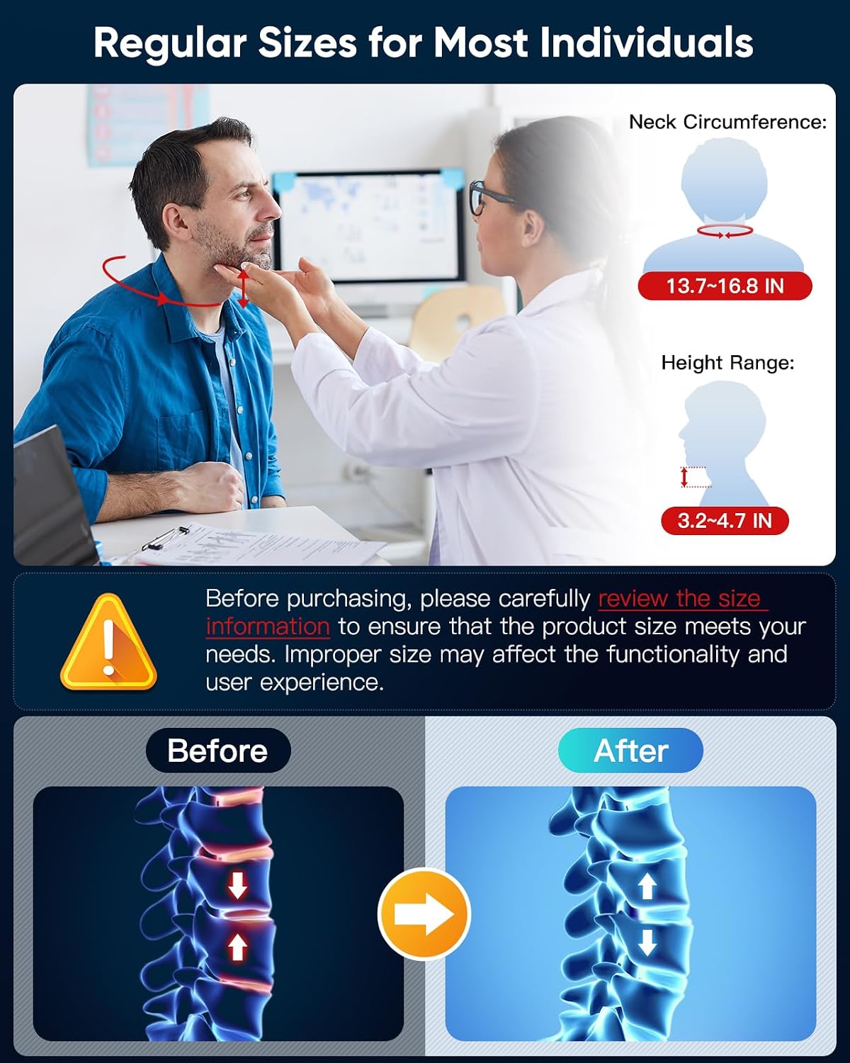 Adjustable cervical neck traction support